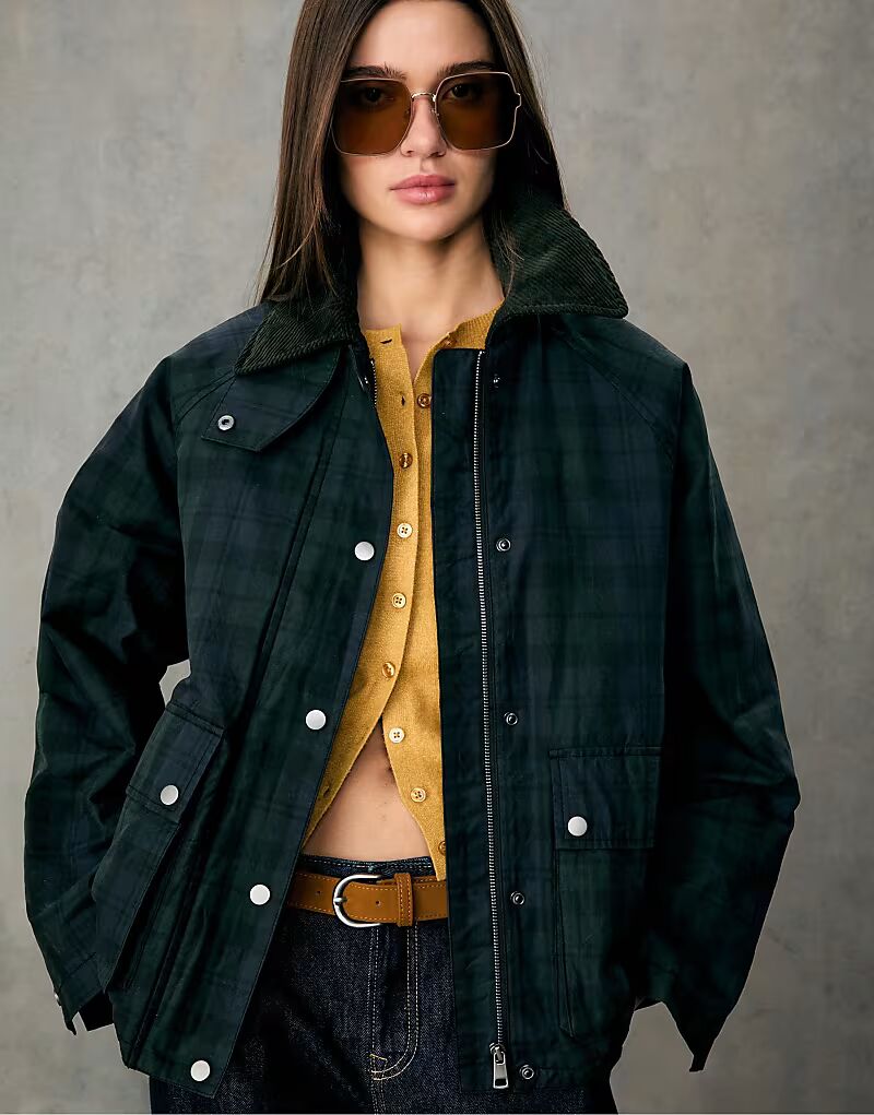 Парка Waxed Check в темно-синем цвете Stradivarius
Парка Waxed Check в темно-синем цвете Stradivarius