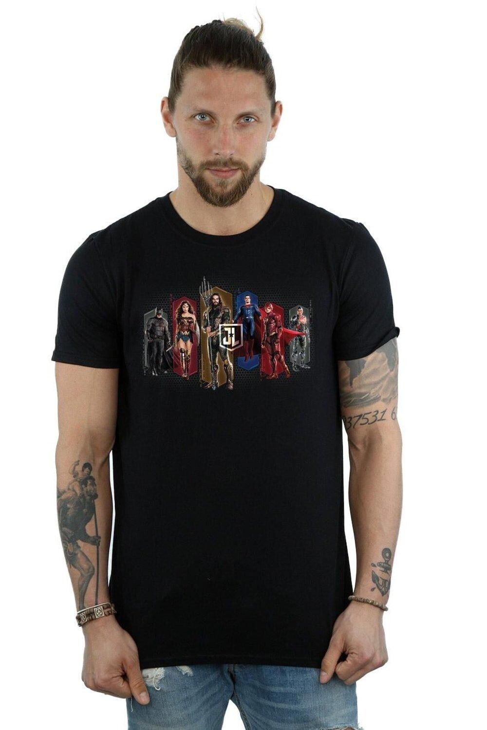 Футболка с шестиугольниками из фильма «Лига справедливости» DC Comics, черный
Футболка с шестиугольниками из фильма «Лига справедливости» DC Comics, черный