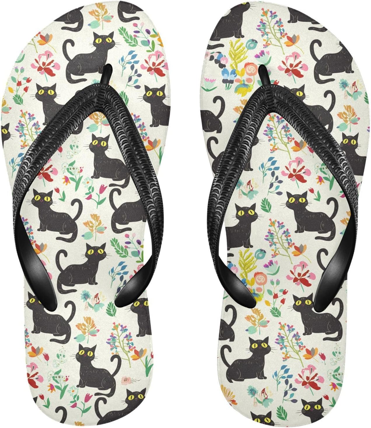 Модные черные котики с цветами и листьями Бежевые пляжные шлепанцы для женщин и мужчин, летние повседневные сандалии для душа 20861770 Kfbe
Модные черные котики с цветами и листьями Бежевые пляжные шлепанцы для женщин и мужчин, летние повседневные сандалии для душа 20861770 Kfbe