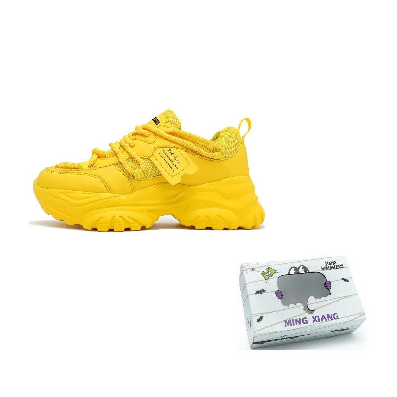 Повседневные амортизирующие, устойчивые к истиранию, увеличивающие рост низкие массивные кроссовки unisex MINGXIANG, желтый
Повседневные амортизирующие, устойчивые к истиранию, увеличивающие рост низкие массивные кроссовки unisex MINGXIANG, желтый