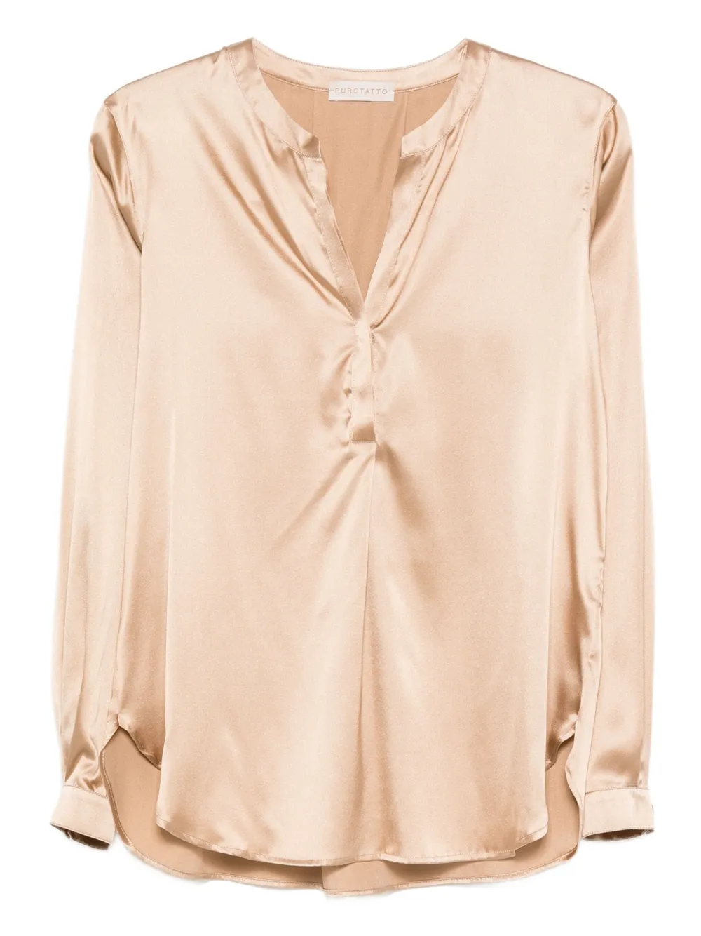 Блузка с V-образным вырезом на пуговицах Purotatto, нейтральный
Блузка с V-образным вырезом на пуговицах Purotatto, нейтральный