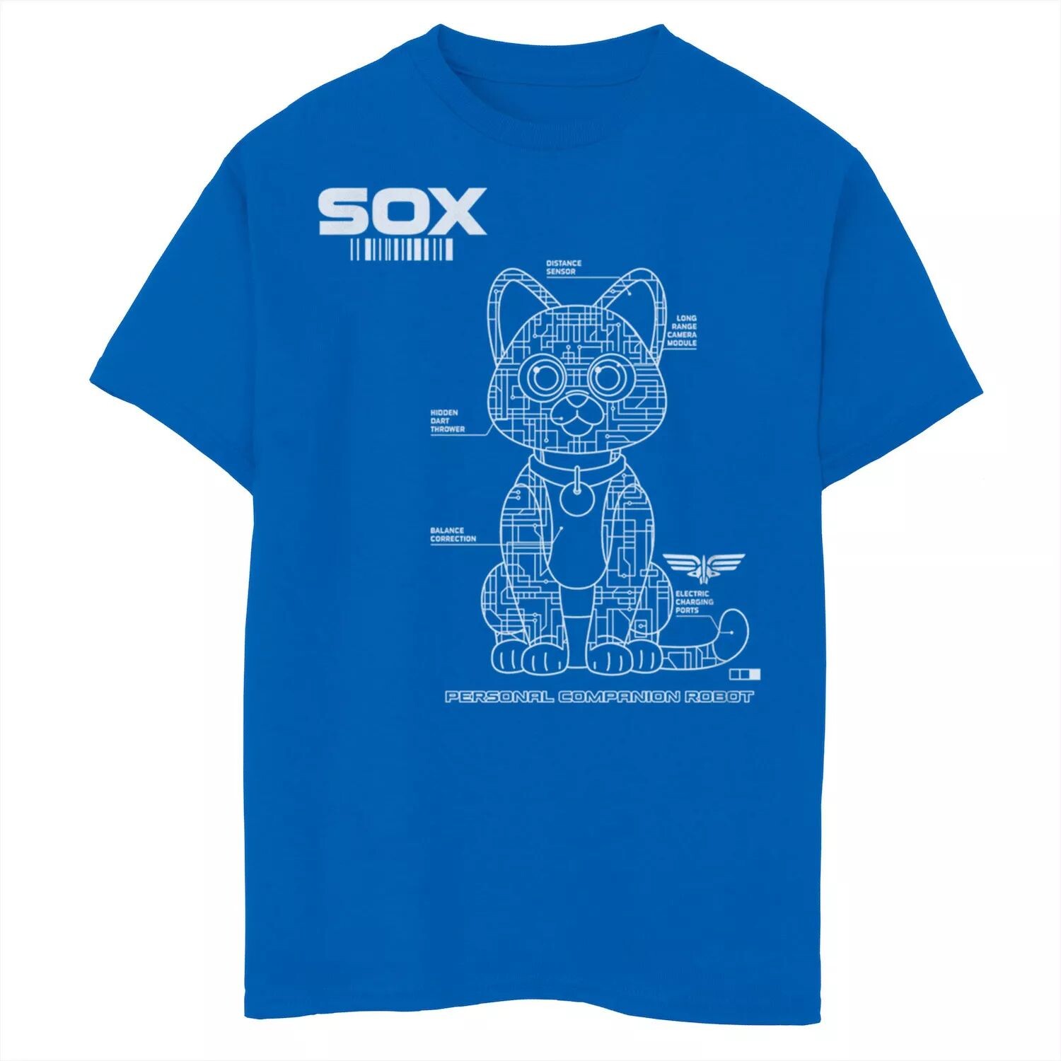 Футболка с изображением робота-компаньона Disney/Pixar's Lightyear для мальчиков 8–20 лет Sox Tech Licensed Character
Футболка с изображением робота-компаньона Disney/Pixar's Lightyear для мальчиков 8–20 лет Sox Tech Licensed Character