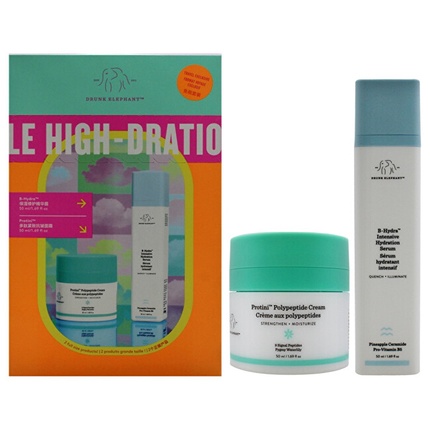Подарочный набор средств по уходу за кожей Mile High-Dration Club Drunk Elephant
Подарочный набор средств по уходу за кожей Mile High-Dration Club Drunk Elephant