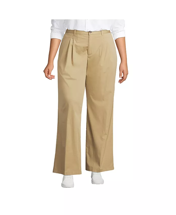 Женские брюки-чинос из плотного поплина с высокой талией и широкими штанинами Lands' End, коричневый/бежевый
Женские брюки-чинос из плотного поплина с высокой талией и широкими штанинами Lands' End, коричневый/бежевый