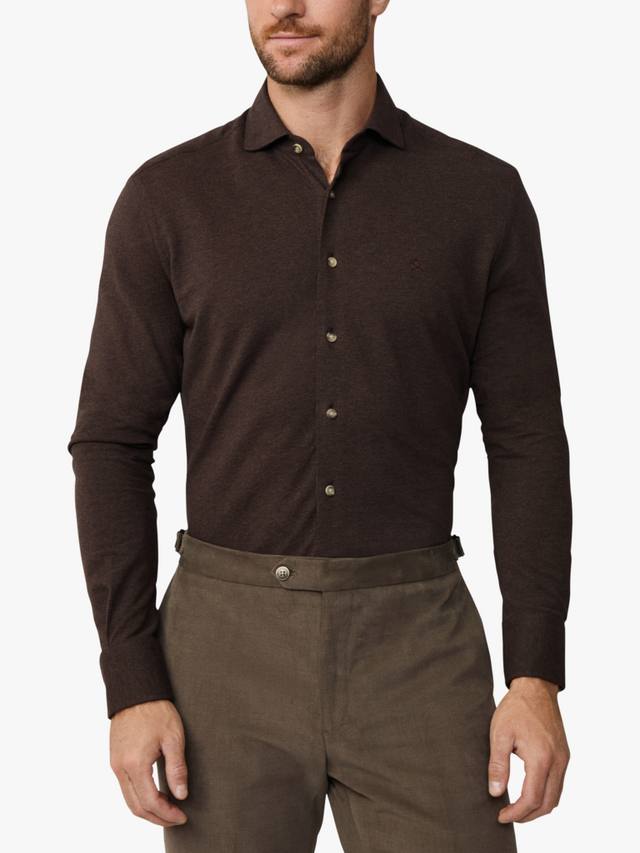 Хлопковая классическая рубашка с длинными рукавами Hackett London, Dark Brown
Хлопковая классическая рубашка с длинными рукавами Hackett London, Dark Brown