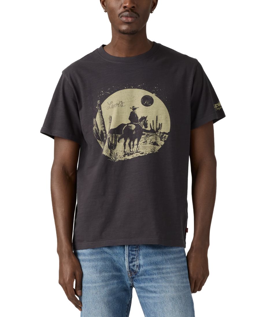 Мужская футболка свободного кроя с коротким рукавом в стиле пустынный ковбой и круглым вырезом Levi's, Phantom
Мужская футболка свободного кроя с коротким рукавом в стиле пустынный ковбой и круглым вырезом Levi's, Phantom