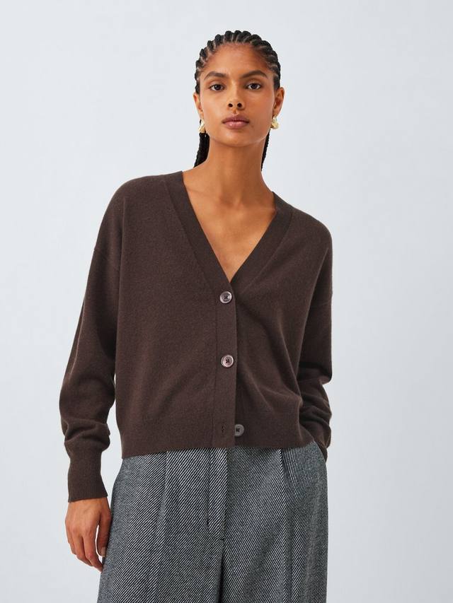 Кашемировый кардиган с V-образным вырезом John Lewis, Chocolate
Кашемировый кардиган с V-образным вырезом John Lewis, Chocolate