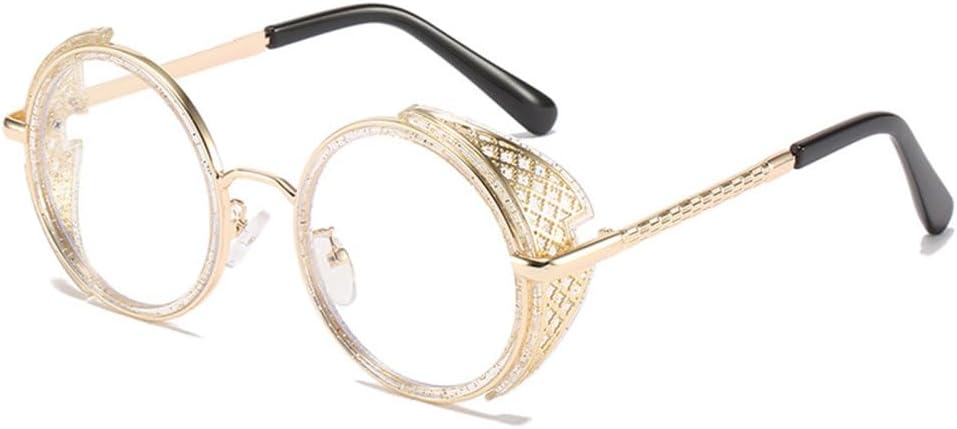 Солнцезащитные очки в круглой оправе в стиле стимпанк для мужчин и женщин, модные винтажные очки для вождения автомобиля, металлические солнцезащитные очки для мужчин и женщин TYUVIVO, Gold White
Солнцезащитные очки в круглой оправе в стиле стимпанк для мужчин и женщин, модные винтажные очки для вождения автомобиля, металлические солнцезащитные очки для мужчин и женщин TYUVIVO, Gold White