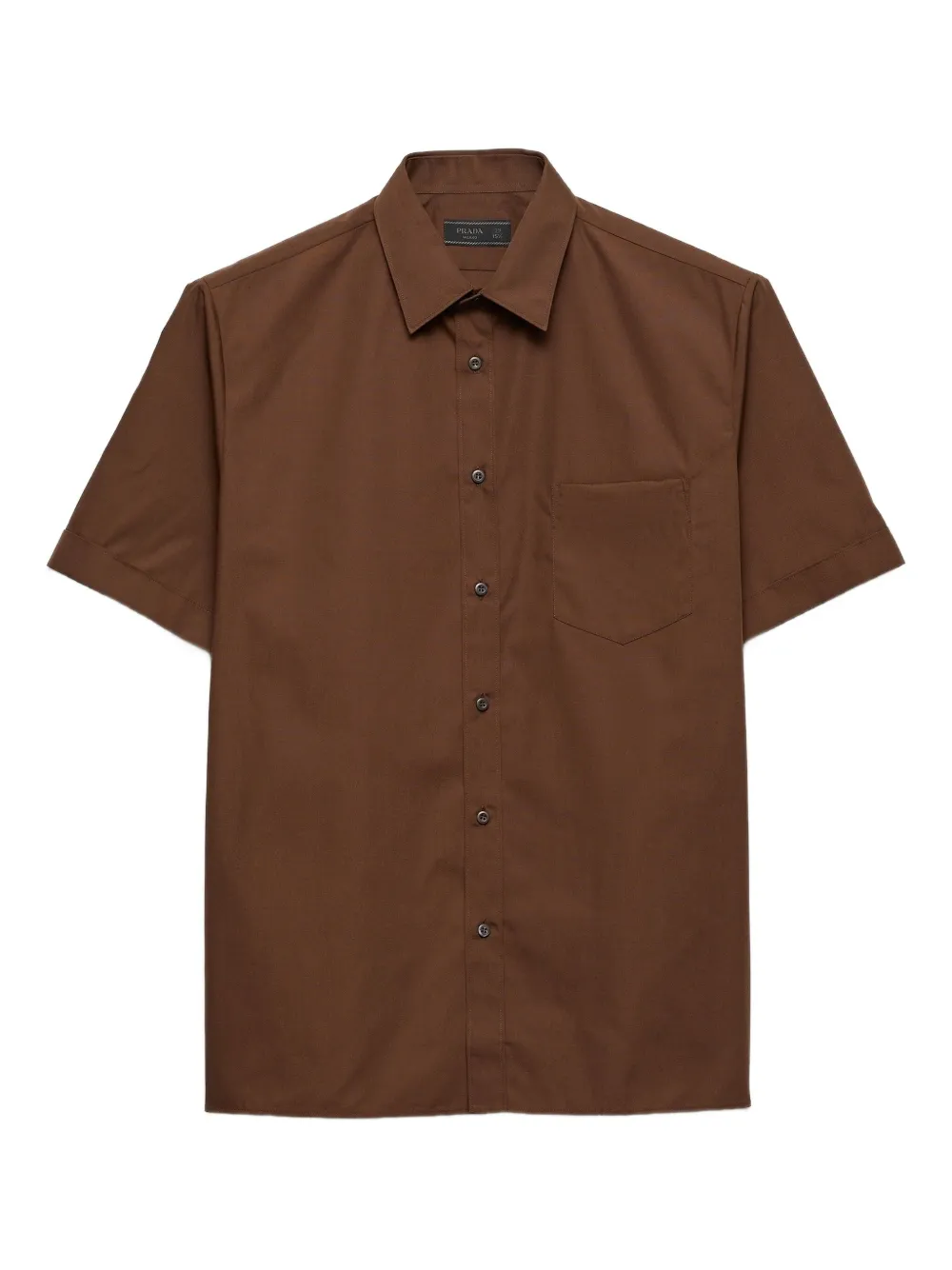 Рубашка с накладными карманами Prada, коричневый
Рубашка с накладными карманами Prada, коричневый