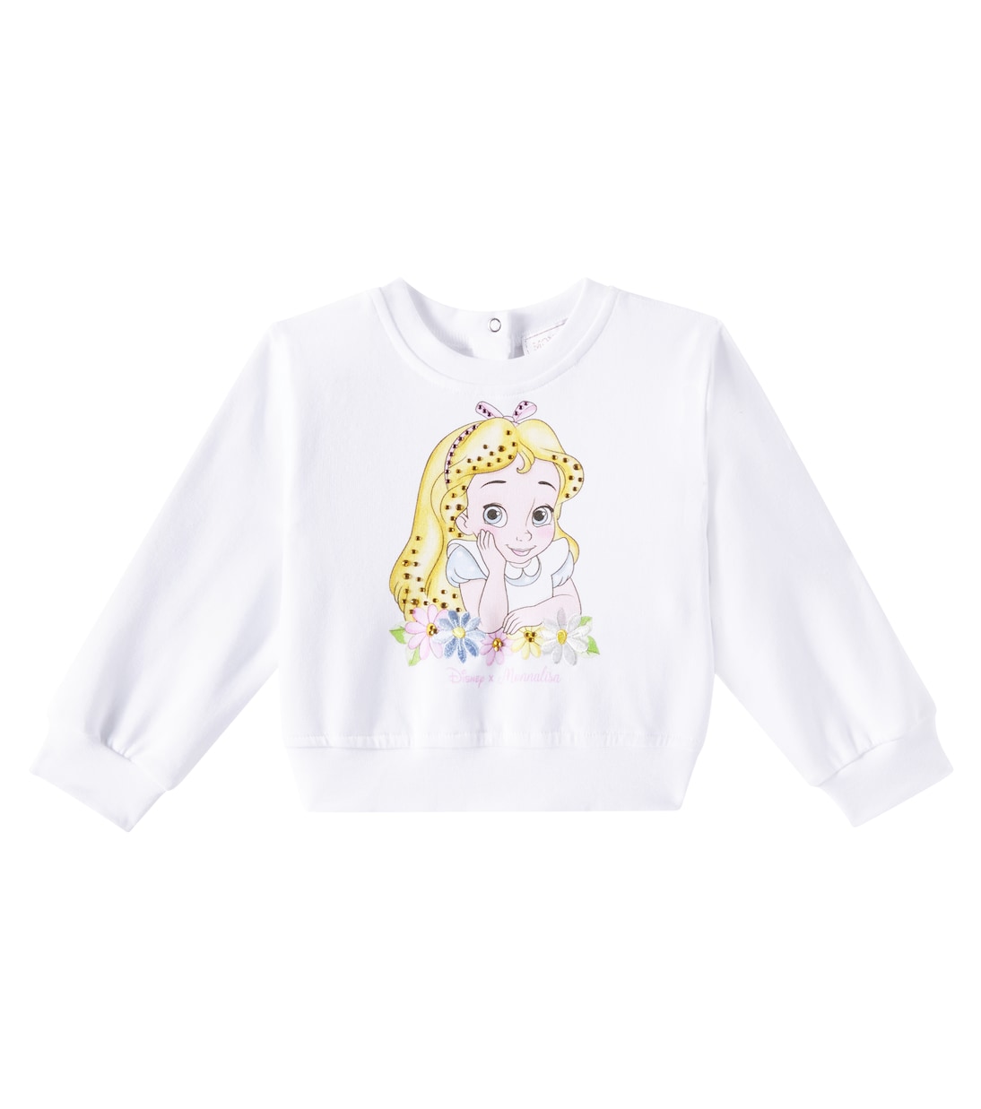 Детский свитер из хлопковой смеси с принтом Monnalisa, Bianco
Детский свитер из хлопковой смеси с принтом Monnalisa, Bianco