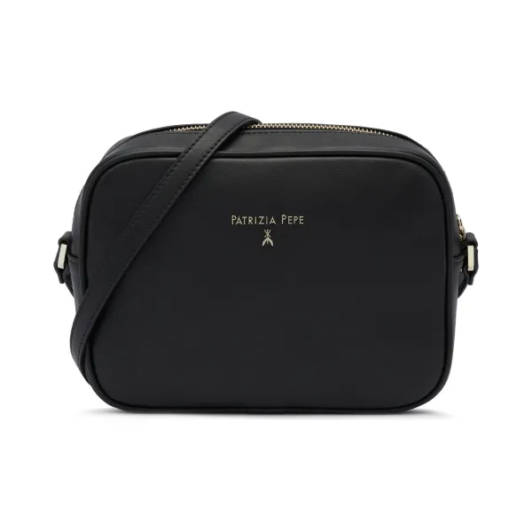 Кожаная сумка через плечо Patrizia Pepe, черный
Кожаная сумка через плечо Patrizia Pepe, черный