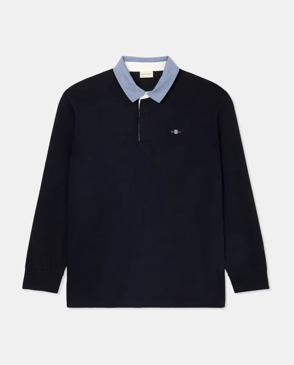 Мужская рубашка-поло классического кроя с вышивкой логотипа Gant, темно-синий
Мужская рубашка-поло классического кроя с вышивкой логотипа Gant, темно-синий