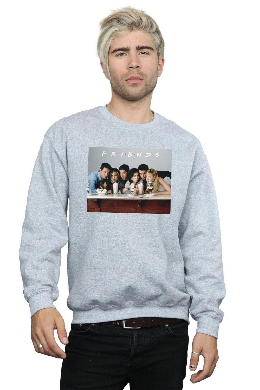 Толстовка с групповым фото «Молочные коктейли» Friends, серый
Толстовка с групповым фото «Молочные коктейли» Friends, серый