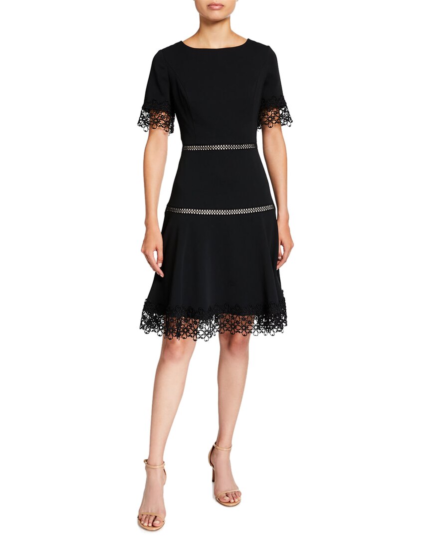 SHANI Платье-трапеция из крепа, черный
SHANI Платье-трапеция из крепа, черный