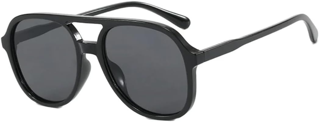 Ретро солнцезащитные очки с двойной перемычкой для женщин и мужчин, модные винтажные солнцезащитные очки в овальной оправе с градиентным затемнением, защита от УФ-излучения UV400 TVTBBVV, Black
Ретро солнцезащитные очки с двойной перемычкой для женщин и мужчин, модные винтажные солнцезащитные очки в овальной оправе с градиентным затемнением, защита от УФ-излучения UV400 TVTBBVV, Black