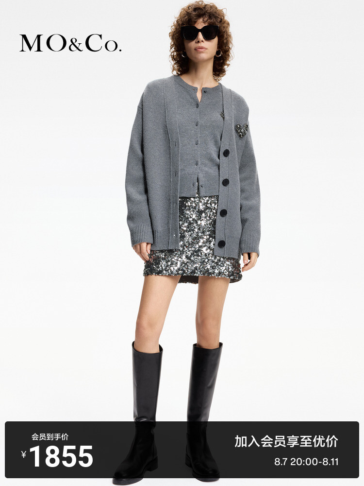 Кардиган Moco с V-образным вырезом и заклепками, бежево-розовый
Кардиган Moco с V-образным вырезом и заклепками, бежево-розовый