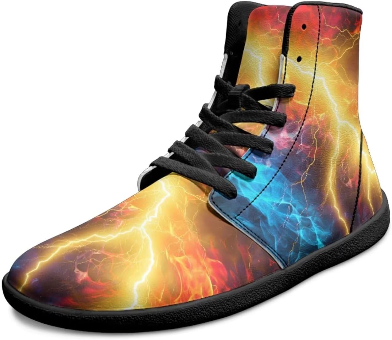 Мужские босоножки Fire Flame из кожи с высоким верхом, кроссовки с широкой носочной частью, обувь для ходьбы с нулевым перепадом и минималистичной подошвой Chririnla, Lightning Pattern
Мужские босоножки Fire Flame из кожи с высоким верхом, кроссовки с широкой носочной частью, обувь для ходьбы с нулевым перепадом и минималистичной подошвой Chririnla, Lightning Pattern