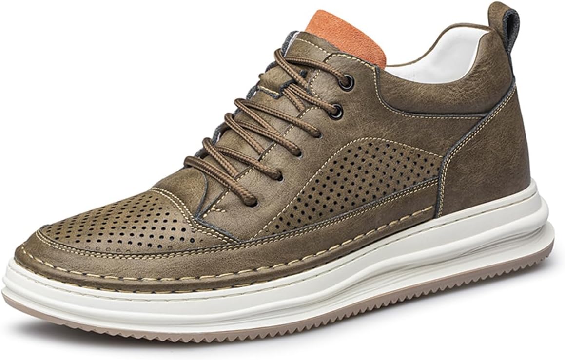 Мужские высокие ботинки UKUBOXBAG с утопленной подошвой, модные прогулочные деловые кроссовки из кожи, удобные, с нескользящей подошвой, для походов, коричневый
Мужские высокие ботинки UKUBOXBAG с утопленной подошвой, модные прогулочные деловые кроссовки из кожи, удобные, с нескользящей подошвой, для походов, коричневый