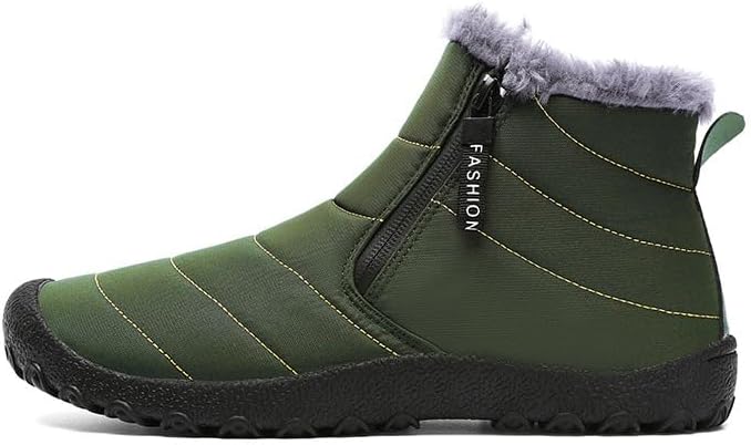 Мужские зимние ботинки HCHCTRY, водонепроницаемые, с меховой подкладкой, теплые ботинки до щиколотки, на молнии, с удобной посадкой, для улицы, комфортная обувь для прогулок, темно-зеленый
Мужские зимние ботинки HCHCTRY, водонепроницаемые, с меховой подкладкой, теплые ботинки до щиколотки, на молнии, с удобной посадкой, для улицы, комфортная обувь для прогулок, темно-зеленый