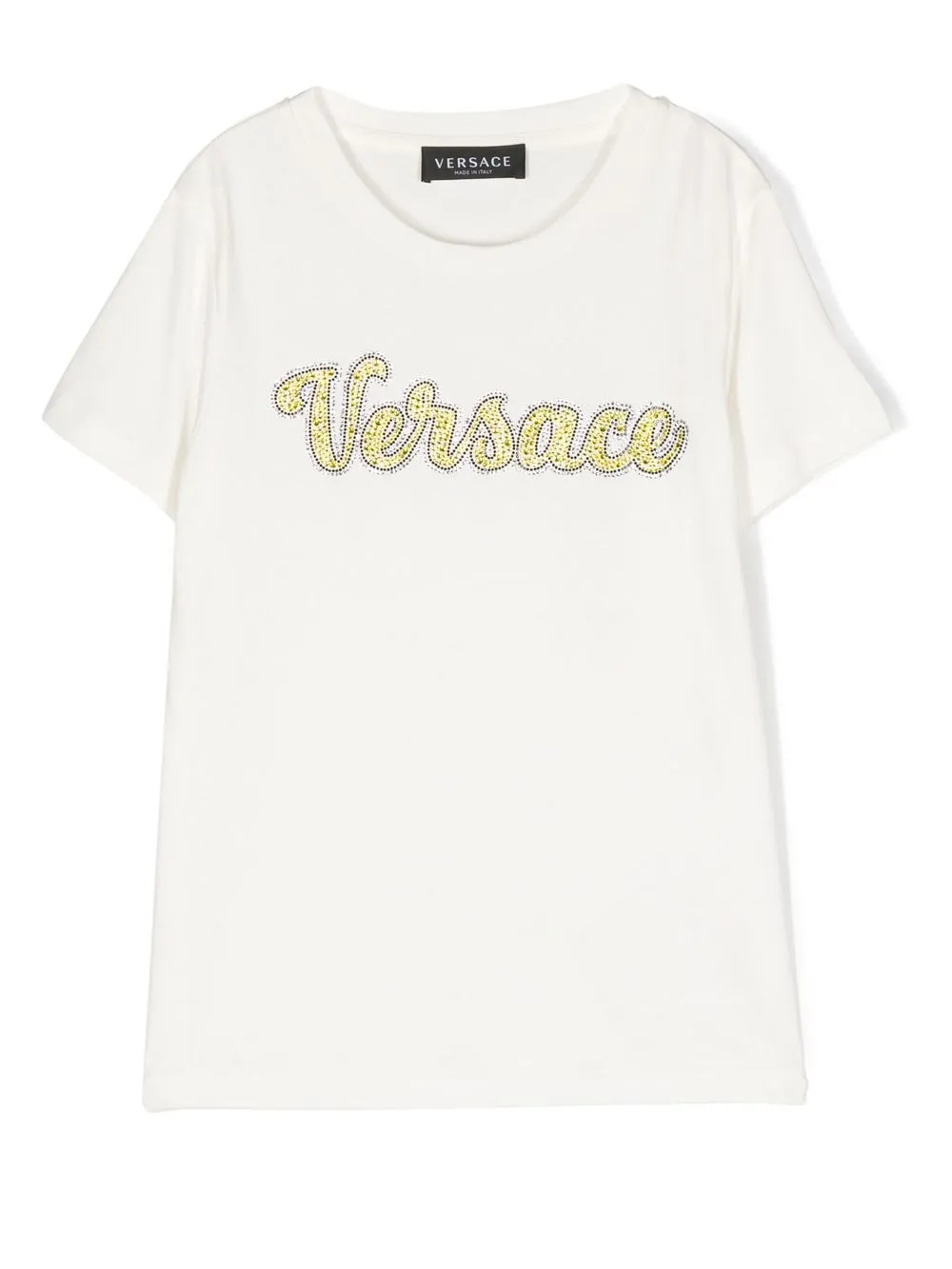 Футболка с логотипом и кристаллами Versace Kids, белый
Футболка с логотипом и кристаллами Versace Kids, белый