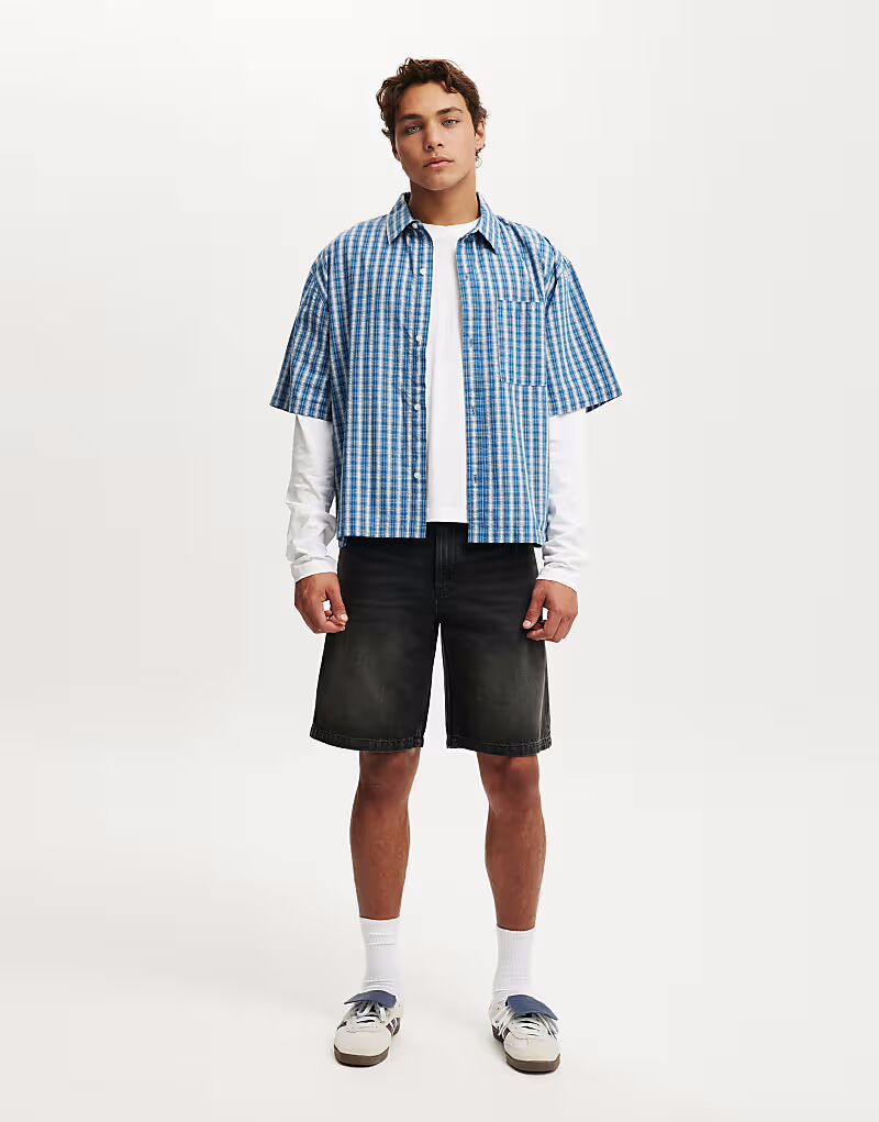 Cotton:On Мешковатые джинсовые шорты черного цвета
Cotton:On Мешковатые джинсовые шорты черного цвета