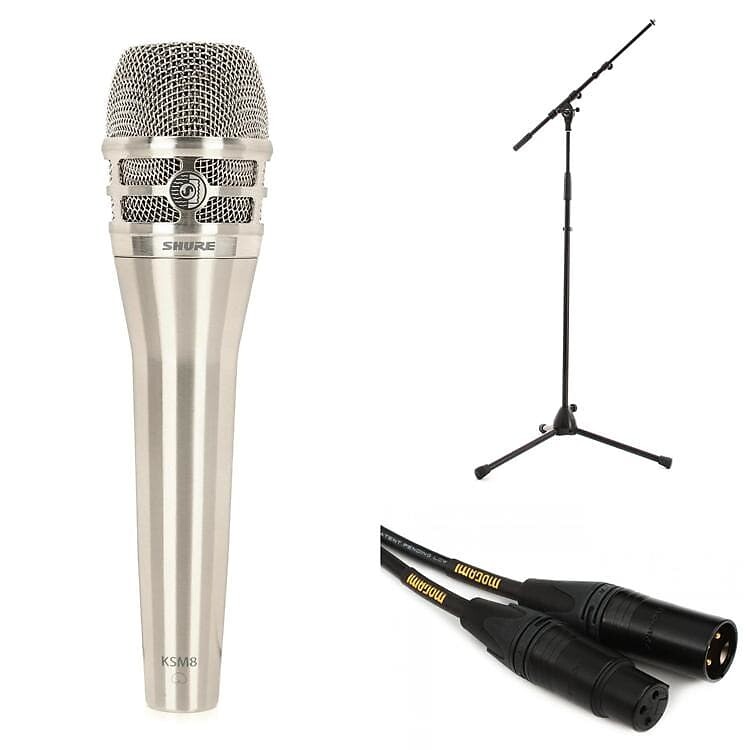 Микрофон Shure KSM8N Handheld Microphone with Stand and Cable - Nickel
Микрофон Shure KSM8N Handheld Microphone with Stand and Cable - Nickel