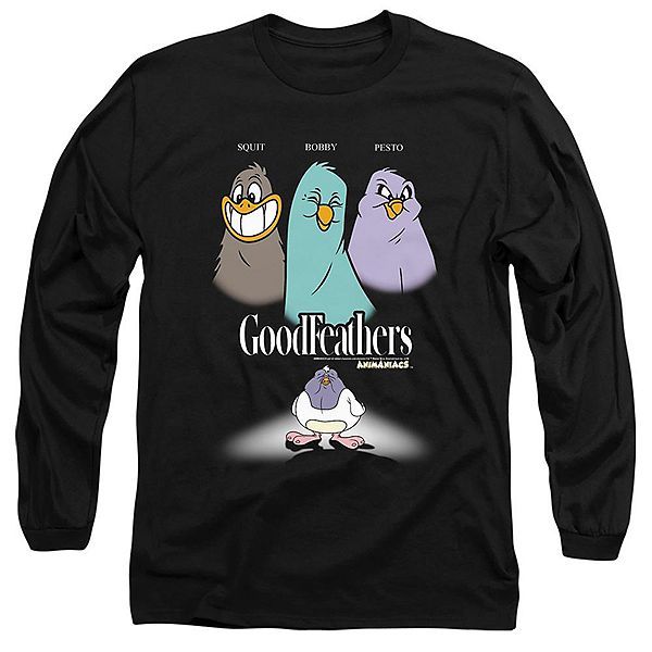 Футболка с длинным рукавом Animaniacs Goodfeathers для взрослых Licensed Character
Футболка с длинным рукавом Animaniacs Goodfeathers для взрослых Licensed Character