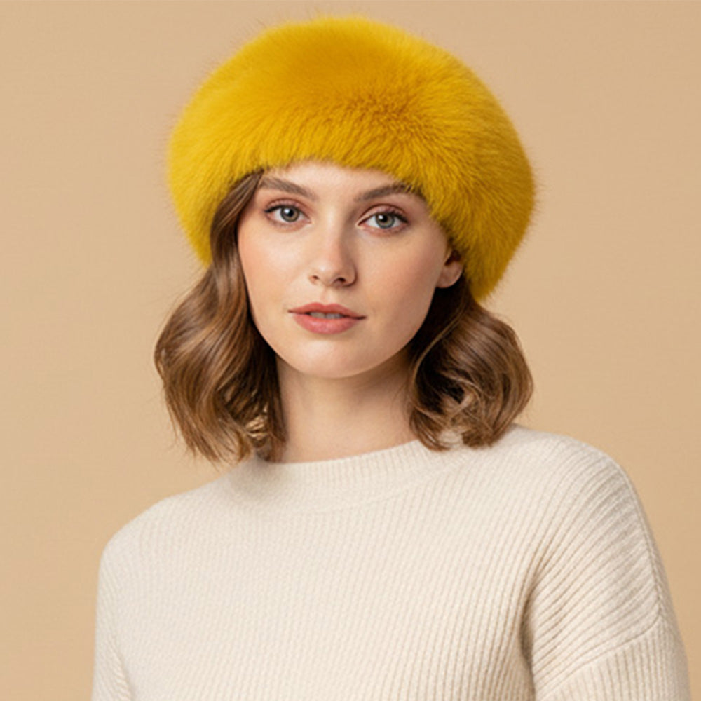 Плюшевая круглая зимняя шапка-берет из искусственного меха FASHNZFAB, горчичный
Плюшевая круглая зимняя шапка-берет из искусственного меха FASHNZFAB, горчичный