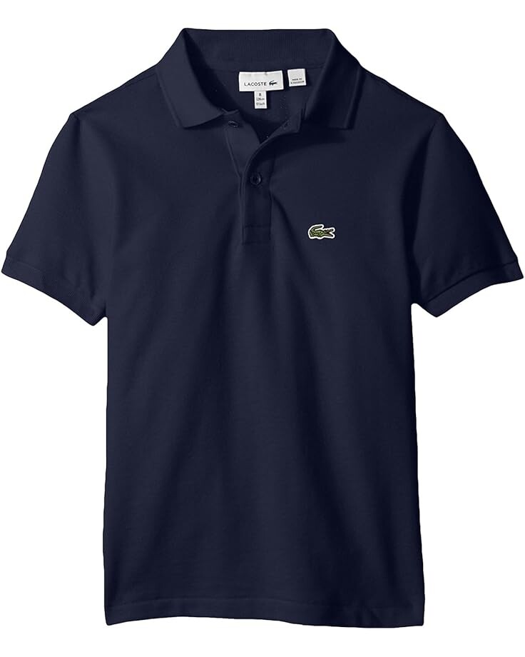 Поло Lacoste Kids L1812 Short Sleeve Classic Pique Polo, цвет Navy Blue 
Поло Lacoste Kids L1812 Short Sleeve Classic Pique Polo, цвет Navy Blue