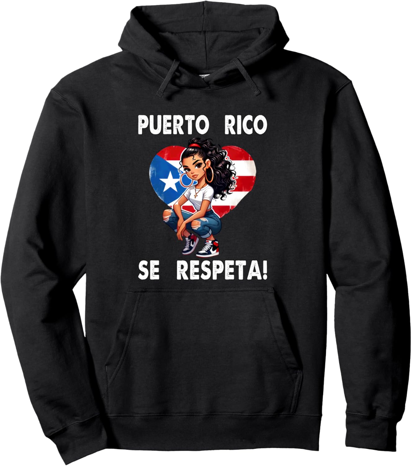 Толстовка с капюшоном для девочек Puerto Rico Se Respeta Heart Flag Boricua Puerto Rico Se Respeta Collection, More Here, черный
Толстовка с капюшоном для девочек Puerto Rico Se Respeta Heart Flag Boricua Puerto Rico Se Respeta Collection, More Here, черный