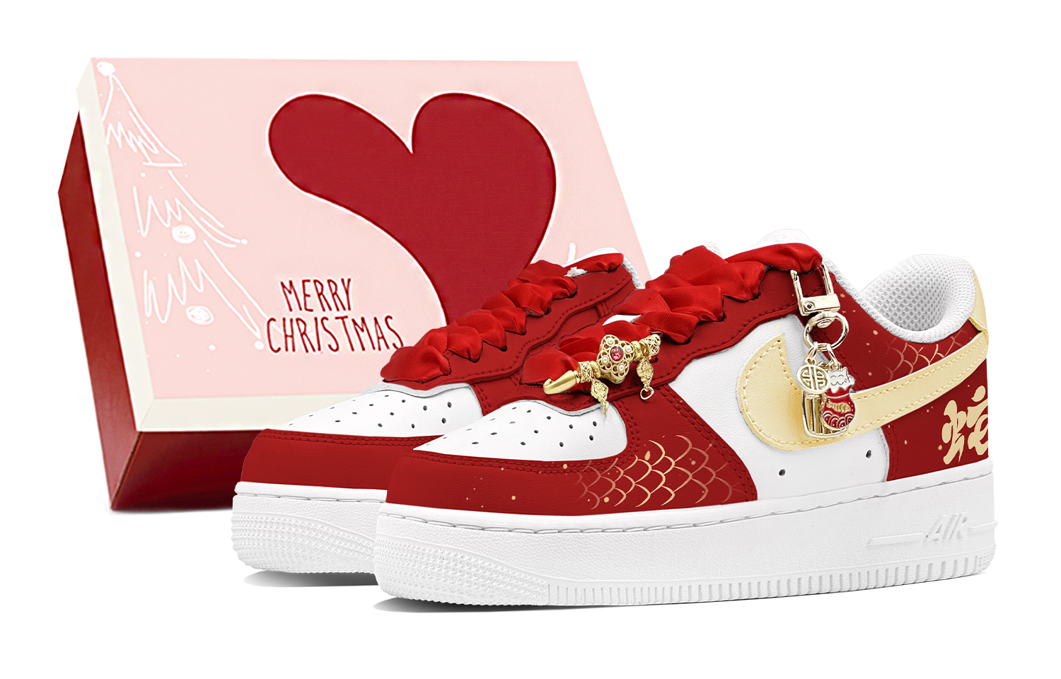 Nike Кроссовки Air Force 1 с низким верхом, противоскользящие, износостойкие, для скейтбординга, мужские, белые, желтые, красные
Nike Кроссовки Air Force 1 с низким верхом, противоскользящие, износостойкие, для скейтбординга, мужские, белые, желтые, красные