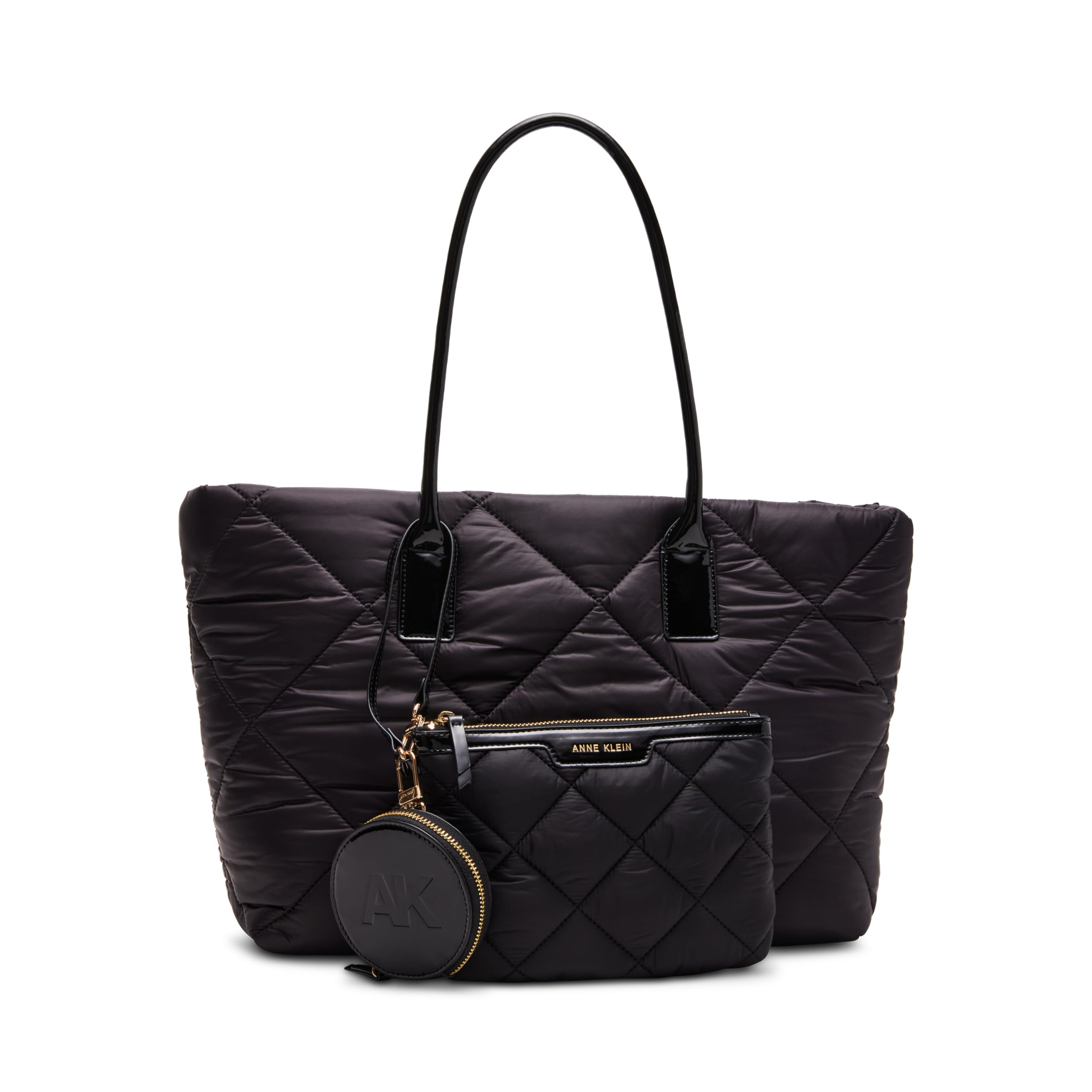 Сумка-тоут Anne Klein Quilted Nylon Tote With Pouch and Coin Purse, цвет Black/Black/Black/Latte, Черный, Сумка-тоут Anne Klein Quilted Nylon Tote With Pouch and Coin Purse, цвет Black/Black/Black/Latte
Сумка-тоут Anne Klein Quilted Nylon Tote With Pouch and Coin Purse, цвет Black/Black/Black/Latte, Черный, Сумка-тоут Anne Klein Quilted Nylon Tote With Pouch and Coin Purse, цвет Black/Black/Black/Latte