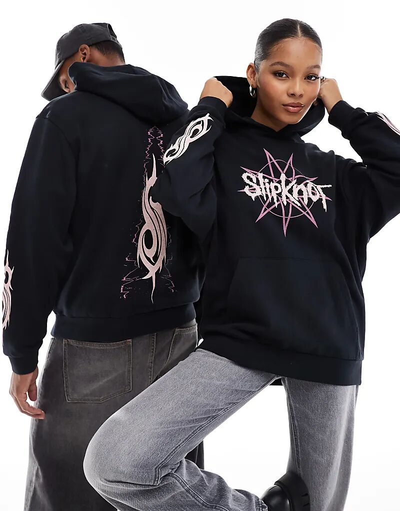 Унисекс свободная толстовка с капюшоном с принтом Slipknot черного цвета ASOS DESIGN
Унисекс свободная толстовка с капюшоном с принтом Slipknot черного цвета ASOS DESIGN