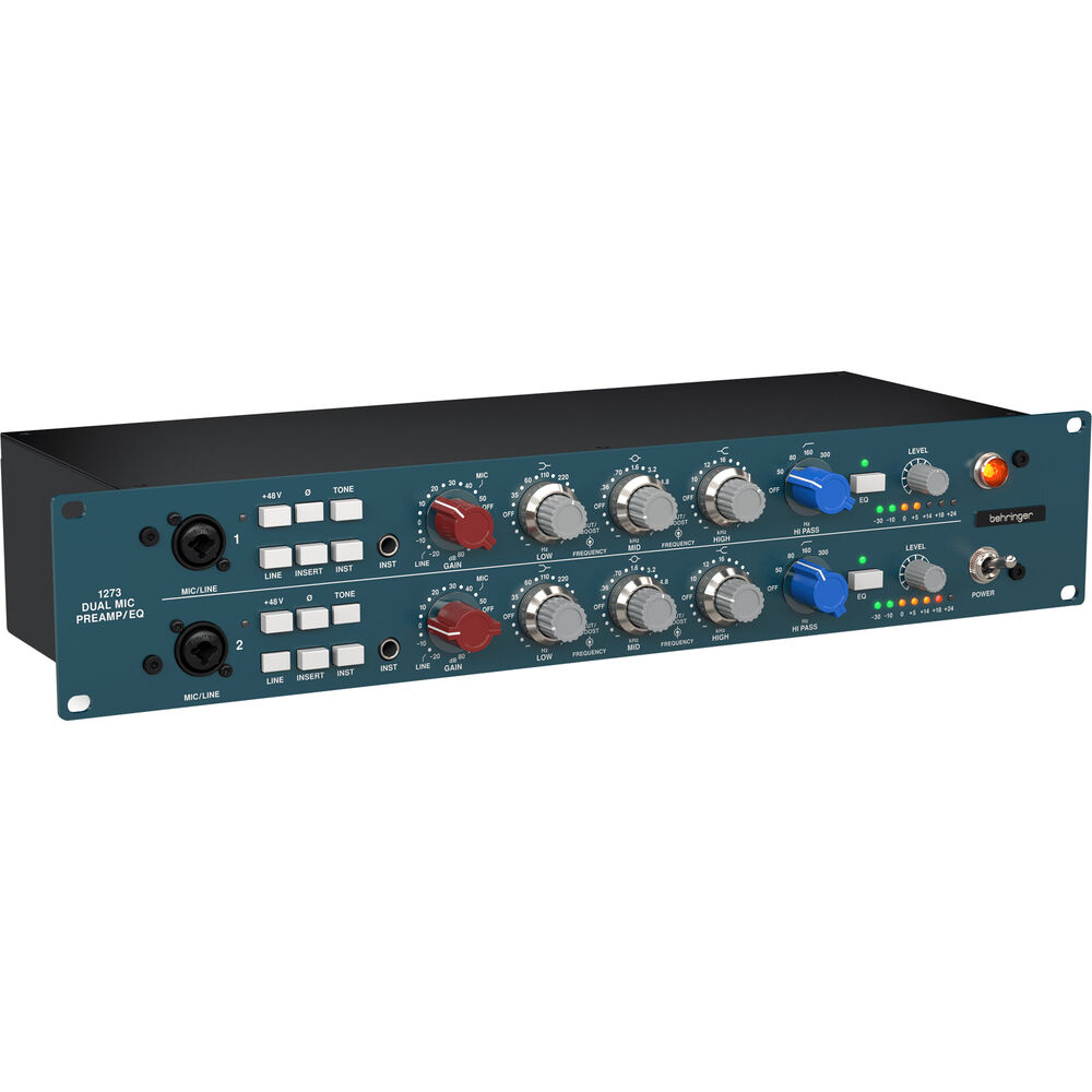 Микрофонный предусилитель Behringer 1273 2-Channel Microphone Preamp 1273
Микрофонный предусилитель Behringer 1273 2-Channel Microphone Preamp 1273