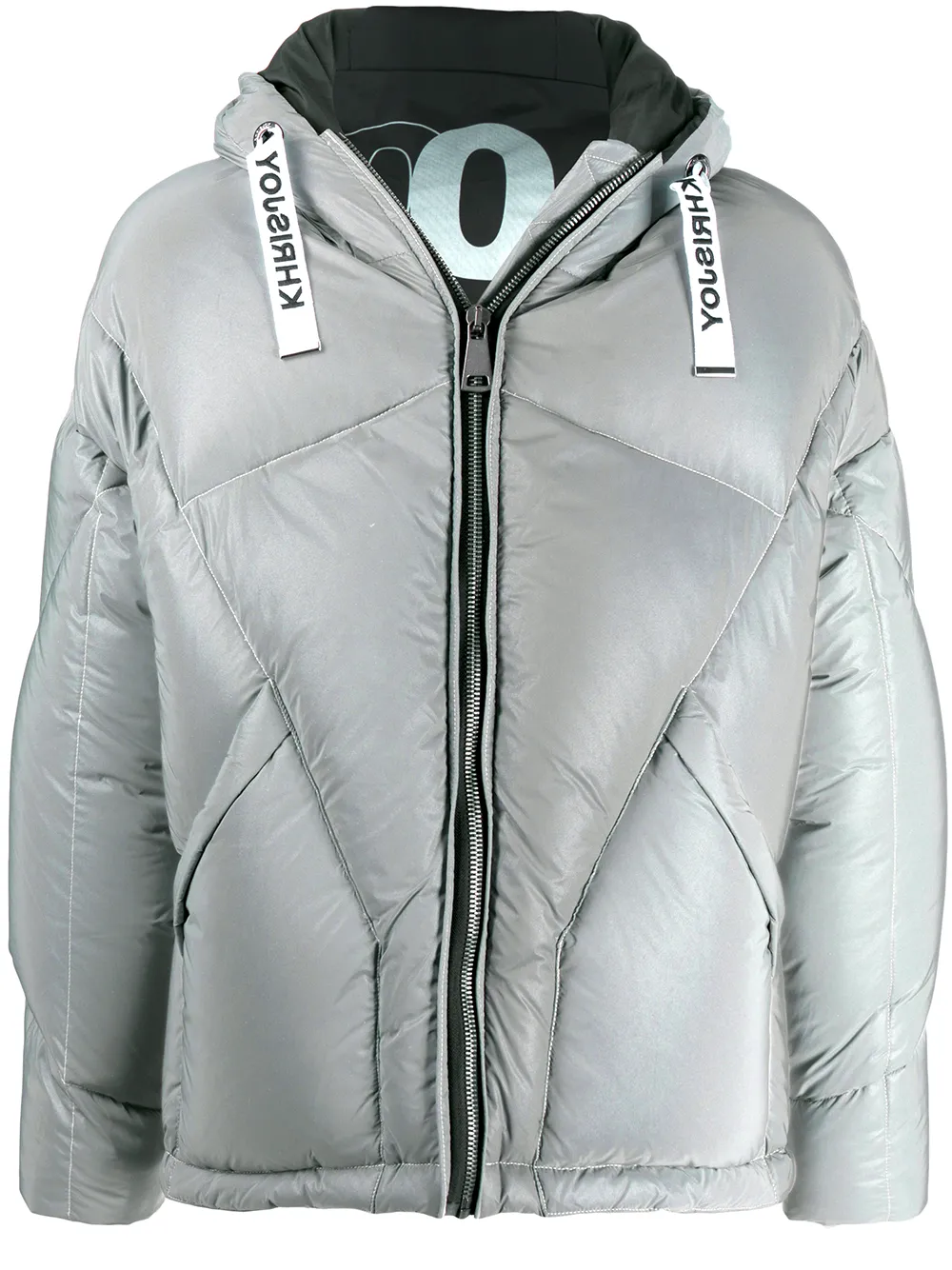 Пуховик с капюшоном и кулиской Khrisjoy, серебяный
Пуховик с капюшоном и кулиской Khrisjoy, серебяный