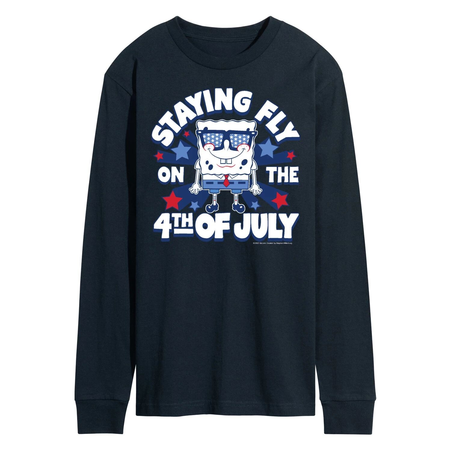 Мужская футболка Nickelodeon SpongeBob SquarePants Fly On 4 с длинными рукавами и рисунком 
Мужская футболка Nickelodeon SpongeBob SquarePants Fly On 4 с длинными рукавами и рисунком