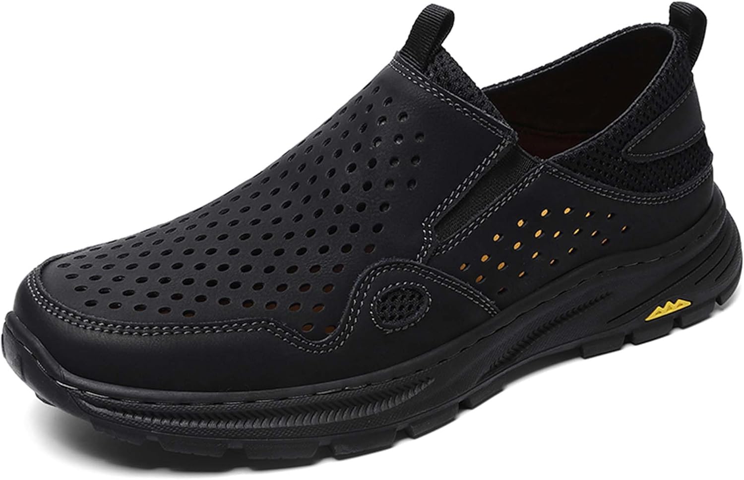 Мужские повседневные прогулочные туфли из натуральной кожи, с перфорированной дышащей структурой, мягкие и комфортные кроссовки, нескользящие, износостойкие и прочные, стильные и простые, подходят для длительной носки Vtiao, черный
Мужские повседневные прогулочные туфли из натуральной кожи, с перфорированной дышащей структурой, мягкие и комфортные кроссовки, нескользящие, износостойкие и прочные, стильные и простые, подходят для длительной носки Vtiao, черный