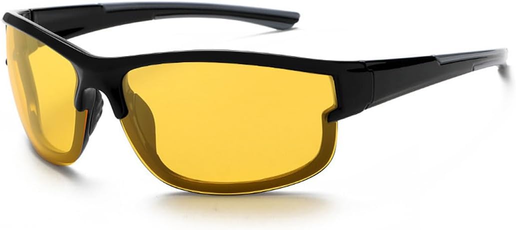 Поляризованные солнцезащитные очки с пластиковой оправой, повседневные спортивные очки для активного отдыха с поляризованными линзами, очки различных цветов на выбор Opvisvoy, Night Vision Yellow Lenses & Black Frame
Поляризованные солнцезащитные очки с пластиковой оправой, повседневные спортивные очки для активного отдыха с поляризованными линзами, очки различных цветов на выбор Opvisvoy, Night Vision Yellow Lenses & Black Frame