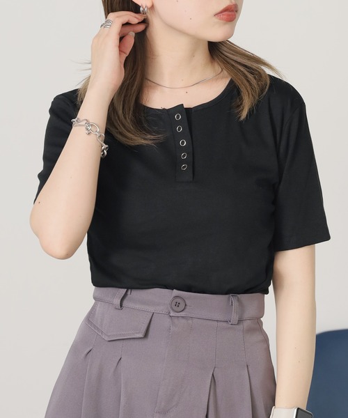 BLANK Футболка с коротким рукавом, круглый вырез, бренд Henry Neck, черный
BLANK Футболка с коротким рукавом, круглый вырез, бренд Henry Neck, черный