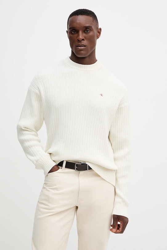 Хлопковый свитер Calvin Klein Jeans, бежевый
Хлопковый свитер Calvin Klein Jeans, бежевый