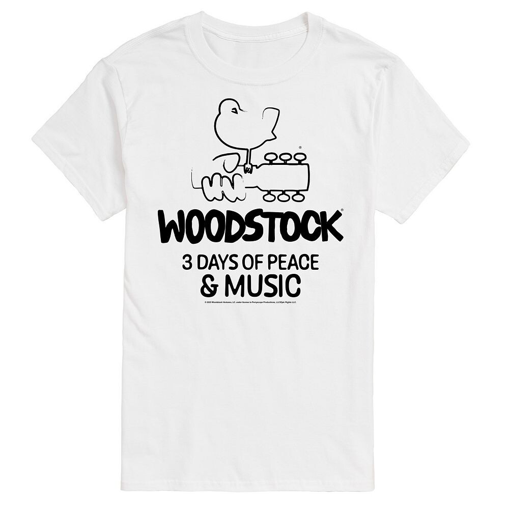 Мужская футболка Woodstock 3 Days Of Peace And Music с графическим рисунком Licensed Character, белый
Мужская футболка Woodstock 3 Days Of Peace And Music с графическим рисунком Licensed Character, белый