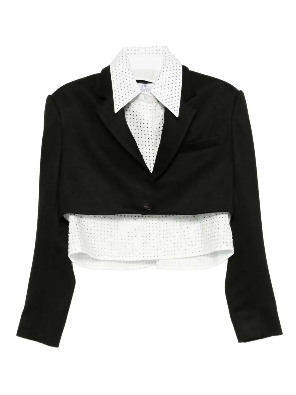 Укороченный пиджак на пуговицах Giuseppe Di Morabito, черный
Укороченный пиджак на пуговицах Giuseppe Di Morabito, черный