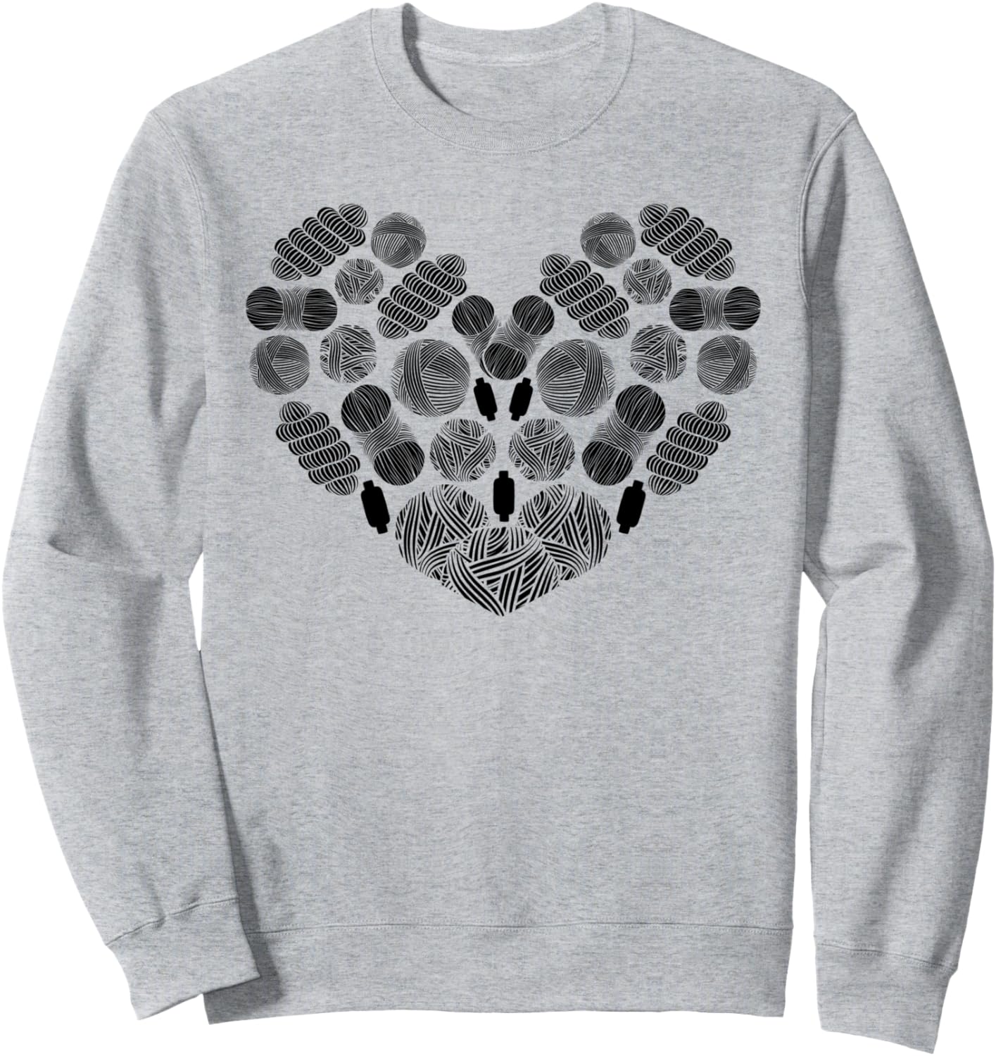 Вязаное крючком сердечко и клубок пряжи. Толстовка Crocheting Crochet Lover, серый
Вязаное крючком сердечко и клубок пряжи. Толстовка Crocheting Crochet Lover, серый