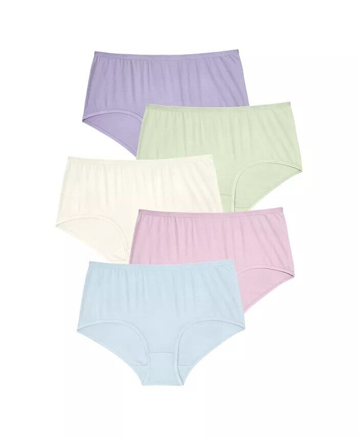 Трусы из эластичного хлопка больших размеров (5 шт.) Comfort Choice, мультиколор
Трусы из эластичного хлопка больших размеров (5 шт.) Comfort Choice, мультиколор