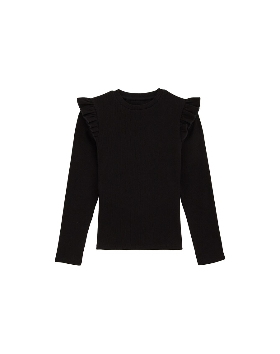 Лонгслив WE Fashion, Black 
Лонгслив WE Fashion, Black