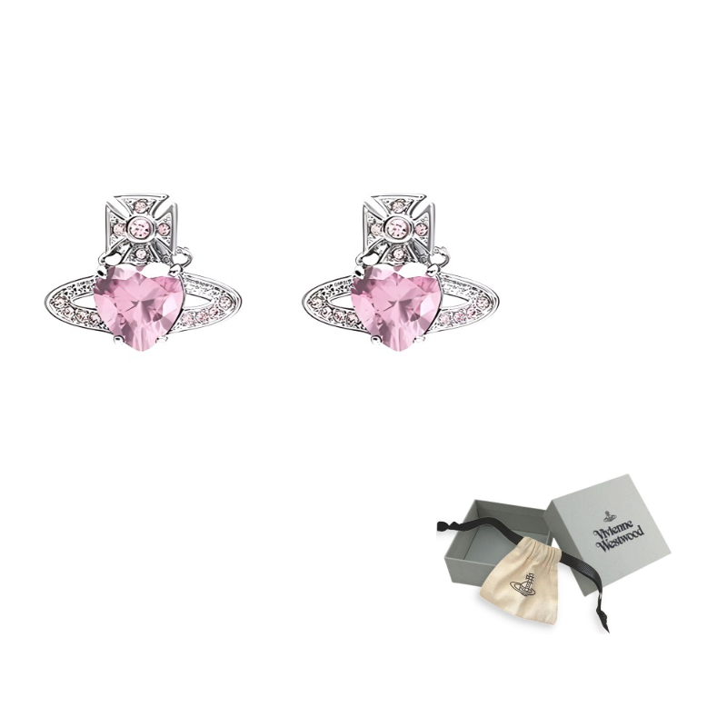 Vivienne Westwood Кубическая циркониевая кристалл латунь платиновое покрытие стержневые серьги women's розовый бриллиант/silver
Vivienne Westwood Кубическая циркониевая кристалл латунь платиновое покрытие стержневые серьги women's розовый бриллиант/silver