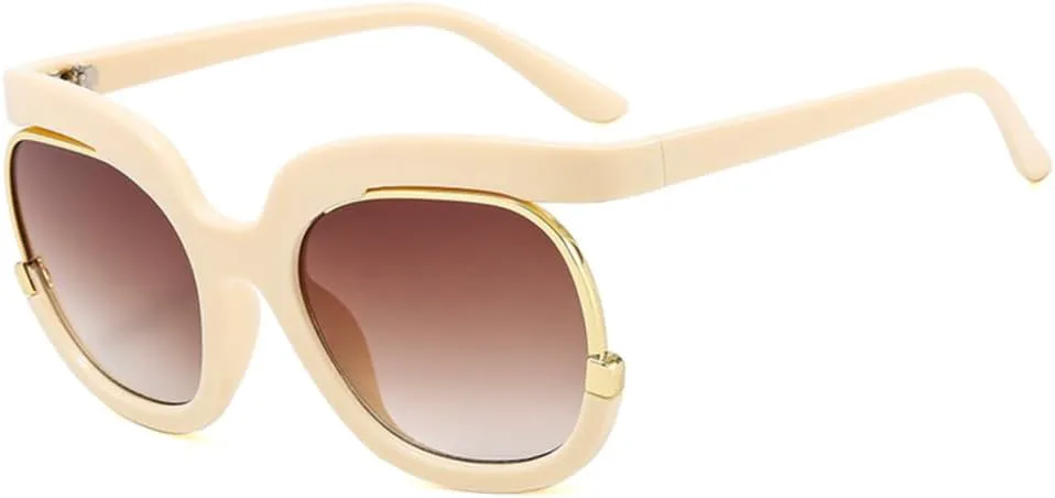 Круглые солнцезащитные очки большого размера для женщин и мужчин, ретро-солнцезащитные очки для женщин, защита от ультрафиолета UV400 HDUBFY, C5 Beige Tea
Круглые солнцезащитные очки большого размера для женщин и мужчин, ретро-солнцезащитные очки для женщин, защита от ультрафиолета UV400 HDUBFY, C5 Beige Tea