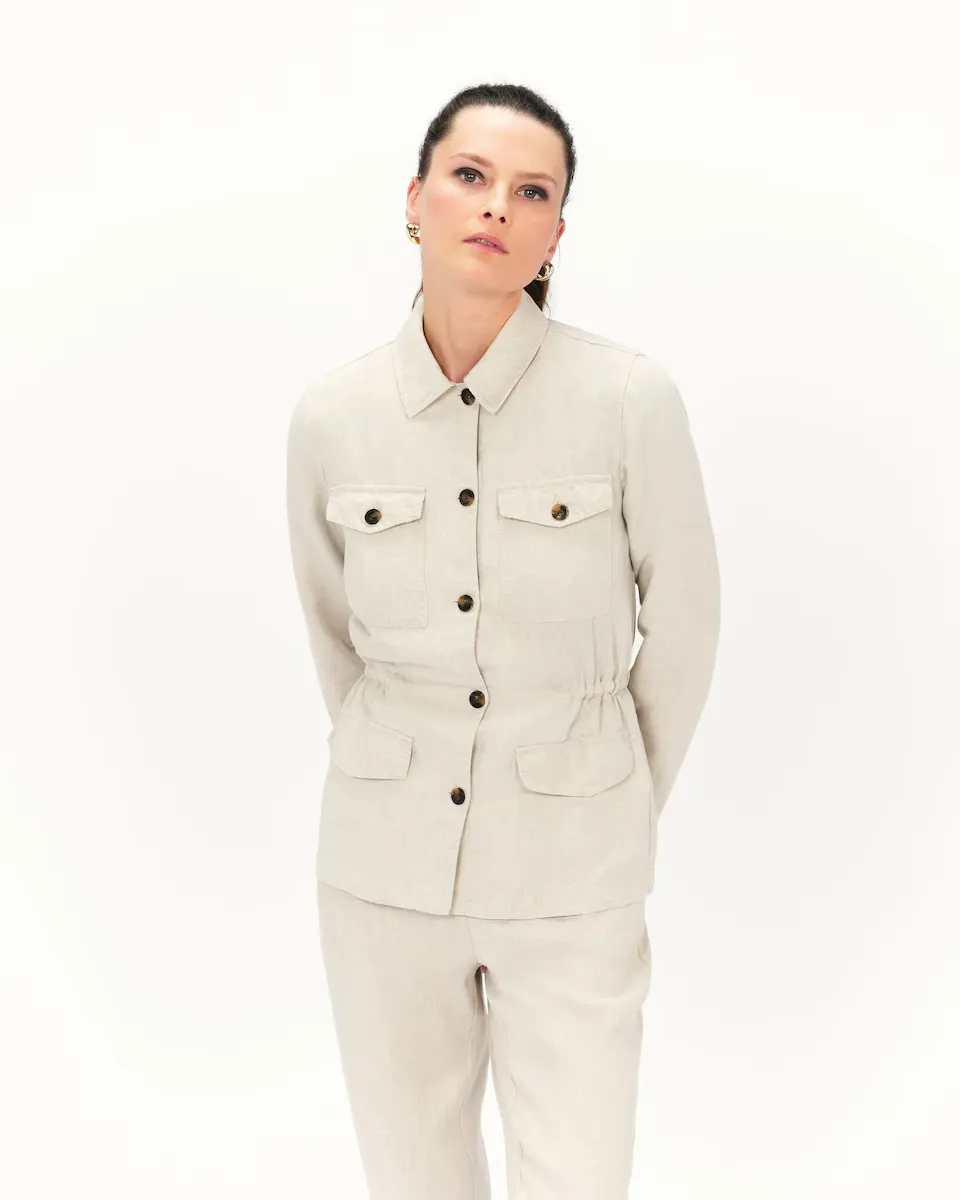 Сахарская женская куртка из льна Caroll, бежевый
Сахарская женская куртка из льна Caroll, бежевый