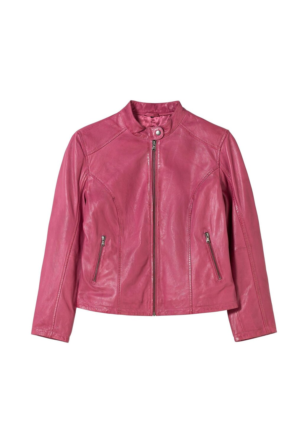 Кожаная куртка из наппы ягненка, с воротником стойкой Sheego, цвет Orchidee
Кожаная куртка из наппы ягненка, с воротником стойкой Sheego, цвет Orchidee