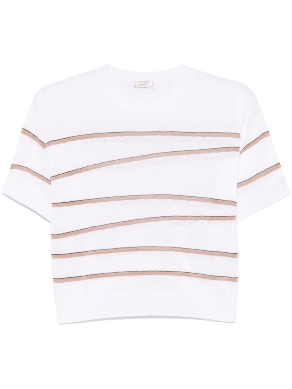 Peserico футболка в полоску, белый
Peserico футболка в полоску, белый